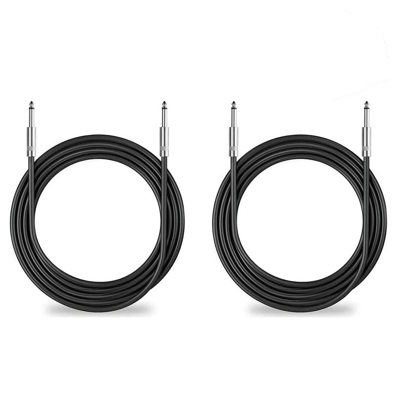 Yuyaokk 2Pack 50 ft 1/4" to 1/4" Speaker Cables, True 12AWG Patch Cords, 1/4 Male Inch DJ/PA Audio Speaker Cable 12 Gauge Wire. - Image 1